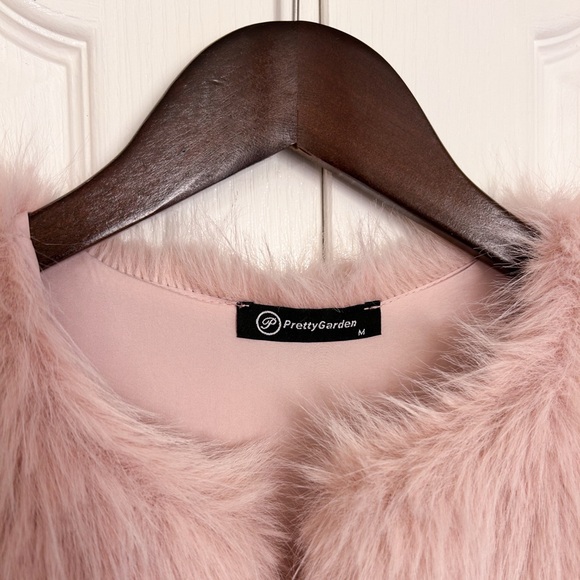 PRETTYGARDEN Pink Faux Fur Jacket - Picture 6 of 10
